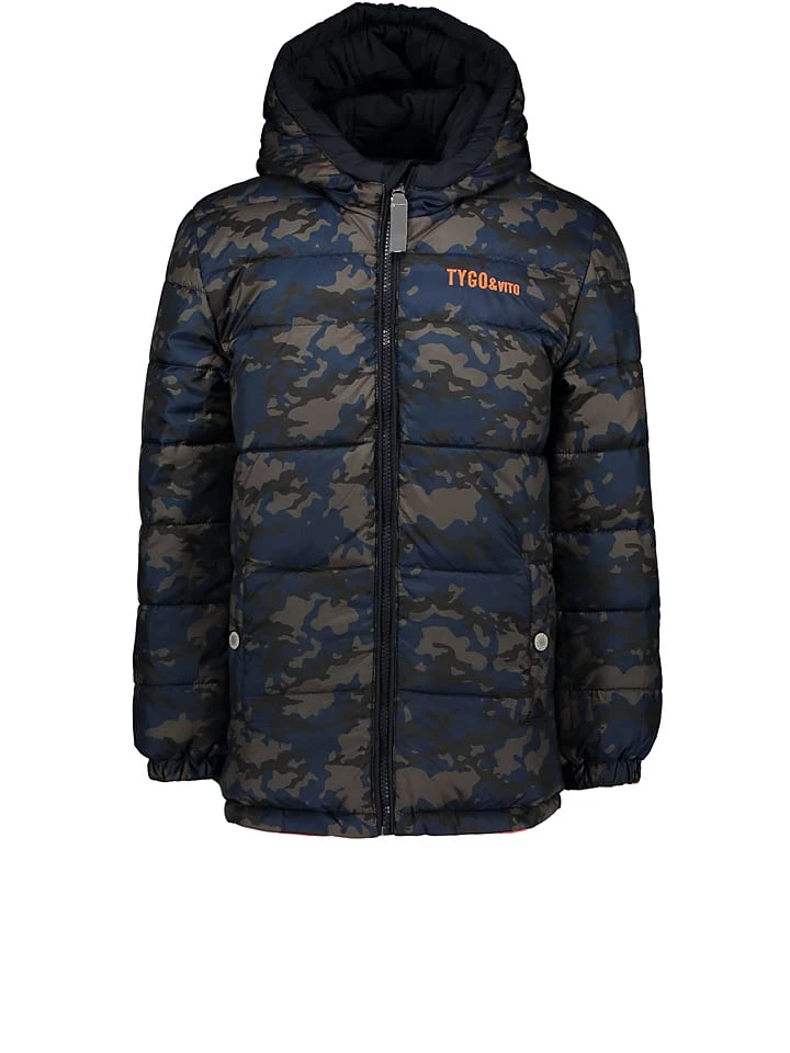 Omkeerbare Tussenjas Rood/donkerblauw 5 Omkeerbare Tussenjas Rood/donkerblauw - Afbeelding 3