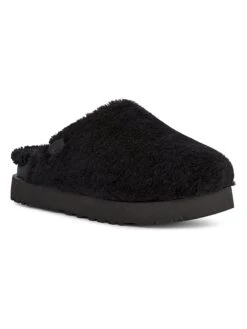 Ugg Pantoffels "Fuzz Sugar Slide" Zwart -Gstar Kleding Winkel ugg pantoffels fuzz sugar slide zwart 1