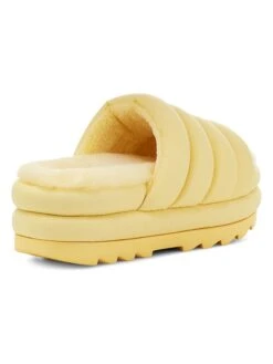 Ugg Pantoffels "Maxi Slide" Geel -Gstar Kleding Winkel ugg pantoffels maxi slide geel 1