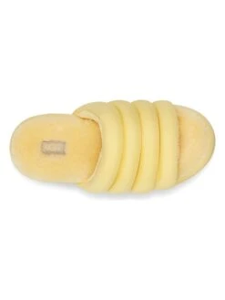 Ugg Pantoffels "Maxi Slide" Geel -Gstar Kleding Winkel ugg pantoffels maxi slide geel 2