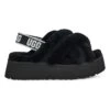 Ugg Pantoffels Met Lamsvacht "Disco Cross Slide" Zwart