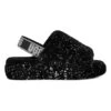 Ugg Pantoffels Met Lamsvacht "Fluff Yeah Metallic Sparkle" Zwart -Gstar Kleding Winkel ugg pantoffels met lamsvacht fluff yeah metallic sparkle zwart