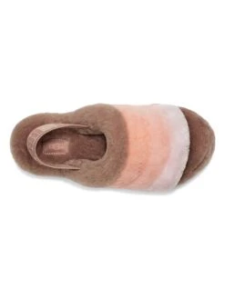 Ugg Pantoffels Met Lamsvacht "Fluff Yeah Slide" Bruin/oranje -Gstar Kleding Winkel ugg pantoffels met lamsvacht fluff yeah slide bruin oranje 3