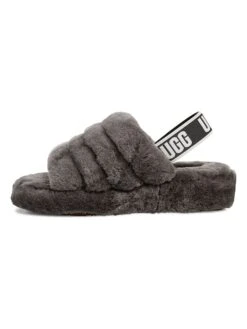 Ugg Pantoffels Met Lamsvacht "Fluff Yeah Slide" Grijs -Gstar Kleding Winkel ugg pantoffels met lamsvacht fluff yeah slide grijs 1