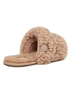 Ugg Pantoffels Met Lamsvacht "Maxi Curly Scuffetta" Beige -Gstar Kleding Winkel ugg pantoffels met lamsvacht maxi curly scuffetta beige 2