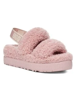 Ugg Pantoffels Met Lamsvacht "Oh Fluffita" Lichtroze -Gstar Kleding Winkel ugg pantoffels met lamsvacht oh fluffita lichtroze 1