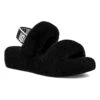Ugg Pantoffels Met Lamsvacht "Oh Yeah" Zwart -Gstar Kleding Winkel ugg pantoffels met lamsvacht oh yeah zwart