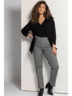 Ulla Popken Broek "Mony" Antraciet -Gstar Kleding Winkel ulla popken broek mony antraciet 4