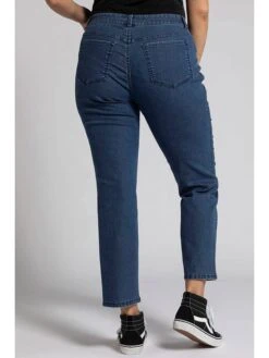 Ulla Popken Omkeerbare Spijkerbroek "Sammy" - Regular Fit - Donkerblauw/groen -Gstar Kleding Winkel ulla popken omkeerbare spijkerbroek sammy regular fit donkerblauw groen 3