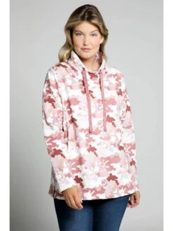 Ulla Popken Sweatshirt Roze/wit -Gstar Kleding Winkel ulla popken sweatshirt roze wit 2