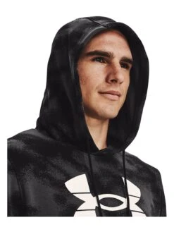 Under Armour Hoodie "Rival Terry" Zwart/antraciet -Gstar Kleding Winkel under armour hoodie rival terry zwart antraciet 4