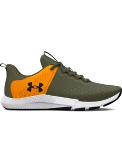 Under Armour Sportschoenen "Charged Engage 2" Kaki/oranje -Gstar Kleding Winkel under armour sportschoenen charged engage 2 kaki oranje 1