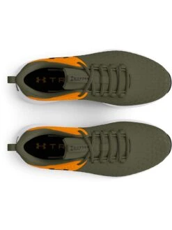 Under Armour Sportschoenen "Charged Engage 2" Kaki/oranje -Gstar Kleding Winkel under armour sportschoenen charged engage 2 kaki oranje 3