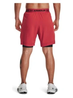 Under Armour Trainingsshort "Vanish 2-in-1" Rood/zwart -Gstar Kleding Winkel under armour trainingsshort vanish 2 in 1 rood zwart 1