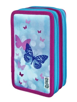 Undercover Gevuld Pennenetui Lichtblauw - (B)20 X (H)13 X (D)7,5 Cm