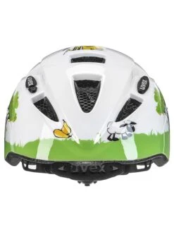 Uvex Fietshelm "Kid 2" Wit/groen -Gstar Kleding Winkel uvex fietshelm kid 2 wit groen 2