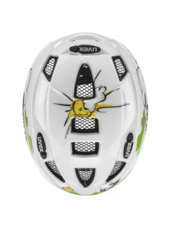 Uvex Fietshelm "Kid 2" Wit/groen -Gstar Kleding Winkel uvex fietshelm kid 2 wit groen 3