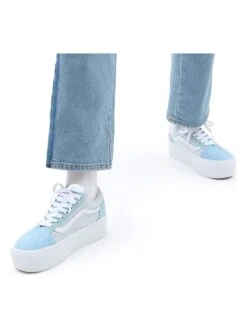 Vans Sneakers "Old Skool Stackform" Lichtblauw -Gstar Kleding Winkel vans sneakers old skool stackform lichtblauw 7
