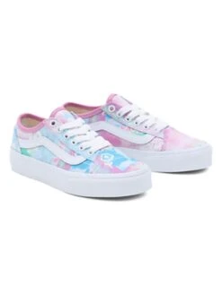 Vans Sneakers "UY Old Skool Tapered VR3" Wit/lichtroze/lichtblauw