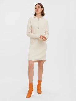 Vero Moda Gebreide Jurk "Hermosa" Crème