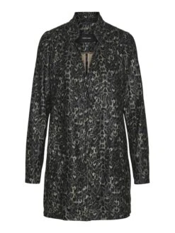 Vero Moda Tussenmantel "Brushedka" Grijs/zwart