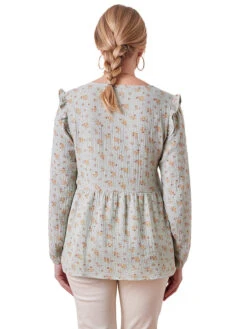 Zwangerschapsblouse Groen -Gstar Kleding Winkel vertbaudet zwangerschapsblouse groen 2