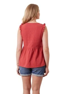 Zwangerschapsblouse Rood -Gstar Kleding Winkel vertbaudet zwangerschapsblouse rood 3