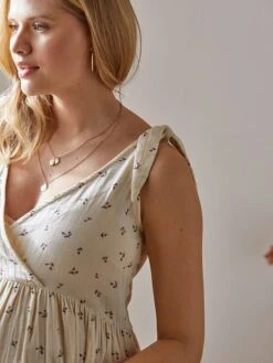 Zwangerschapsjurk Crème -Gstar Kleding Winkel vertbaudet zwangerschapsjurk creme 4