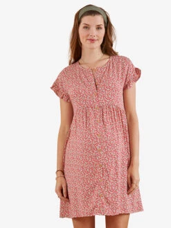 Zwangerschapsjurk Rood -Gstar Kleding Winkel vertbaudet zwangerschapsjurk rood 1