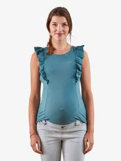 Zwangerschapstop Blauw -Gstar Kleding Winkel vertbaudet zwangerschapstop blauw 1