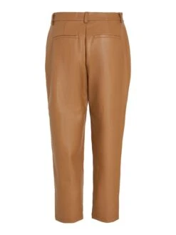 Vila Kunstleren Broek "Vidagmar" Lichtbruin -Gstar Kleding Winkel vila kunstleren broek vidagmar lichtbruin 1