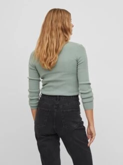 Vila Longsleeve "Cosy" Lichtgroen -Gstar Kleding Winkel vila longsleeve cosy lichtgroen 3