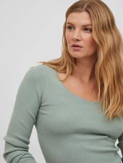 Vila Longsleeve "Cosy" Lichtgroen -Gstar Kleding Winkel vila longsleeve cosy lichtgroen 4