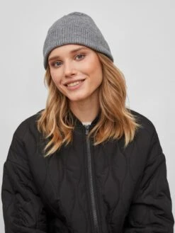 Vila Muts "Ril" Grijs -Gstar Kleding Winkel vila muts ril grijs 1