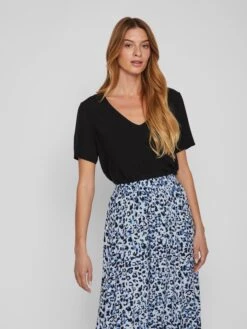 Vila Shirt "Paya" Zwart -Gstar Kleding Winkel vila shirt paya zwart 2