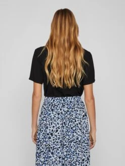 Vila Shirt "Paya" Zwart -Gstar Kleding Winkel vila shirt paya zwart 3