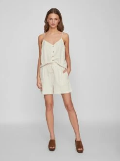 Vila Short "Prisilla" Crème -Gstar Kleding Winkel vila short prisilla creme 2