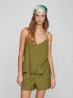 Vila Top "Prisilla" Kaki -Gstar Kleding Winkel vila top prisilla kaki 2