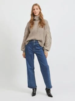 Vila Trui "Oa" Beige -Gstar Kleding Winkel vila trui oa beige 3