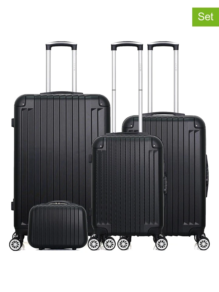 4-delige Hardcase-trolleyset "Tage" Zwart 3 4-delige Hardcase-trolleyset "Tage" Zwart