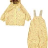 Wheat 2-delige Regenoutfit "Charlie" Geel