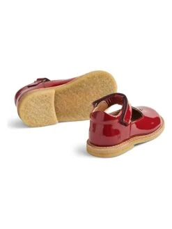 Wheat Ballerina's Met Bandje "Asta Mary Jane" Rood -Gstar Kleding Winkel wheat ballerinas met bandje asta mary jane rood 2