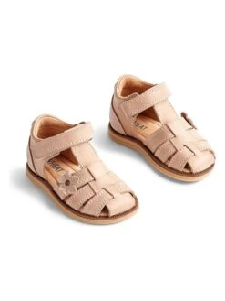 Wheat Leren Enkelsandalen "Sky Flower" Lichtroze -Gstar Kleding Winkel wheat leren enkelsandalen sky flower lichtroze 1