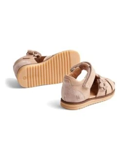 Wheat Leren Enkelsandalen "Sky Flower" Lichtroze -Gstar Kleding Winkel wheat leren enkelsandalen sky flower lichtroze 2