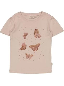 Wheat Shirt "Butterflies" Lichtroze