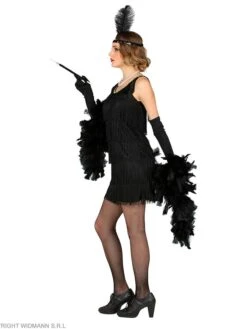 WIDMANN 2-delig Kostuum "20s Flapper" Zwart -Gstar Kleding Winkel widmann 2 delig kostuum 20s flapper zwart 3