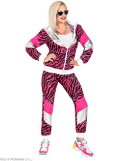 WIDMANN 2-delig Kostuum "80s Pink Tiger" Roze -Gstar Kleding Winkel widmann 2 delig kostuum 80s pink tiger roze 1