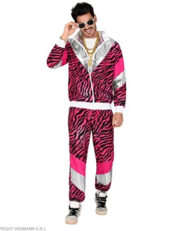 WIDMANN 2-delig Kostuum "80s Pink Tiger" Roze -Gstar Kleding Winkel widmann 2 delig kostuum 80s pink tiger roze 2
