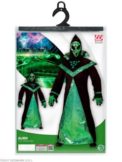 WIDMANN 2-delig Kostuum "ALIEN" Zwart/groen -Gstar Kleding Winkel widmann 2 delig kostuum alien zwart groen 2