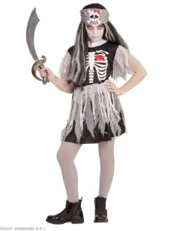 WIDMANN 2-delig Kostuum "GHOST SHIP PIRATE" Zwart